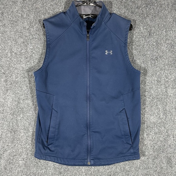 Under Armour Men's Golf Vest Full Zip Black Size‎ M Athletic Sport - Picture 1 of 13